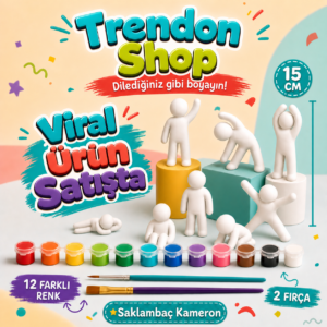 15cm ''Saklambaç Kameron'' Figür Boyama Seti (İstediğiniz 3 Model)