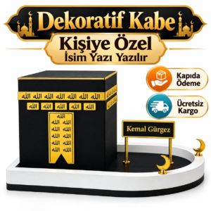 KİŞİYE ÖZEL DEKORATİF KABE - İSİM/YAZI YAZILIR 25CM